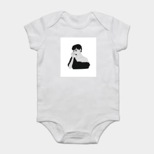 Black and White Baby Bodysuit